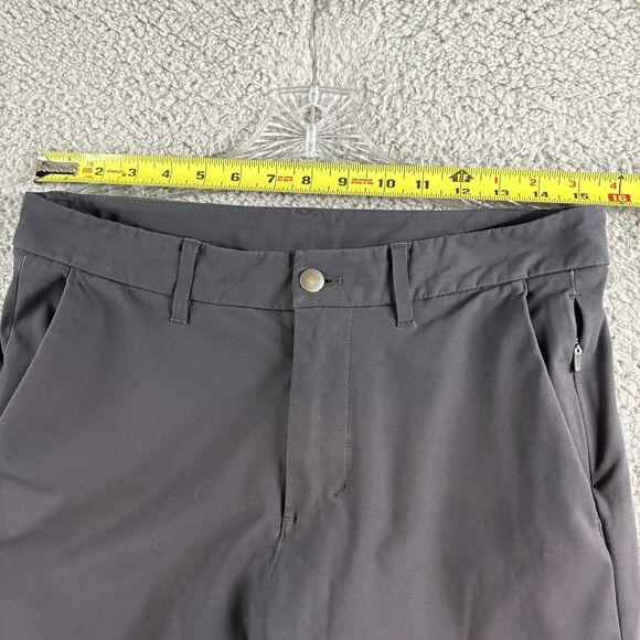 Lululemon Commision Pants Mens 30x30 Gray Slim Fit Warpstreme Chino Khaki Pants - Picture 3 of 8